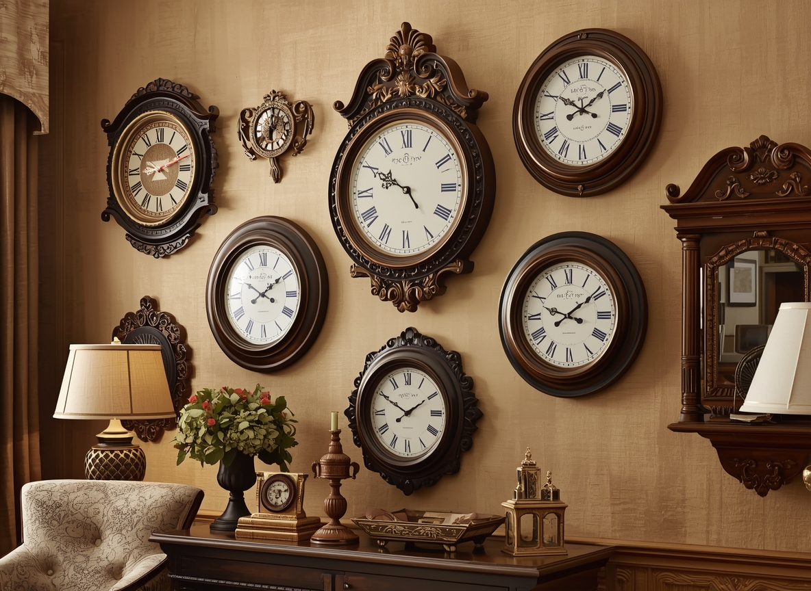 Classic traditional wall clock collection